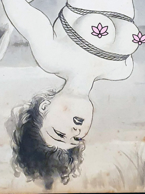 Mineko Tsuzuki bondage drawing 2 detail 2