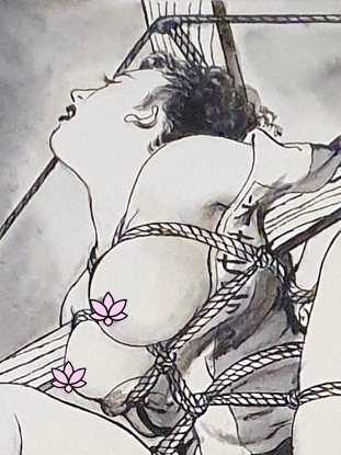 Mineko Tsuzuki bondage drawing detail 1 censored