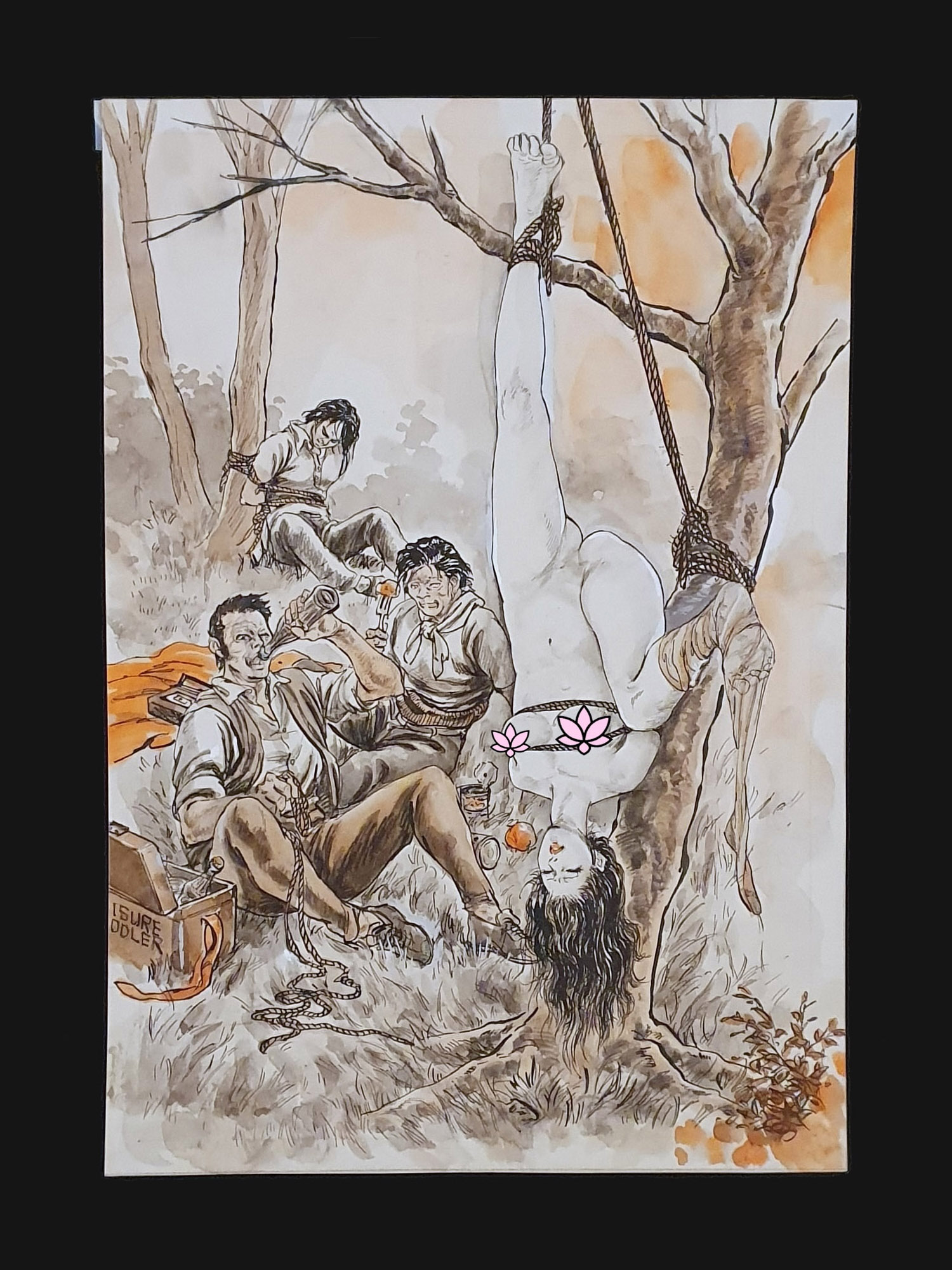 SM magazine illo Shoji oki black