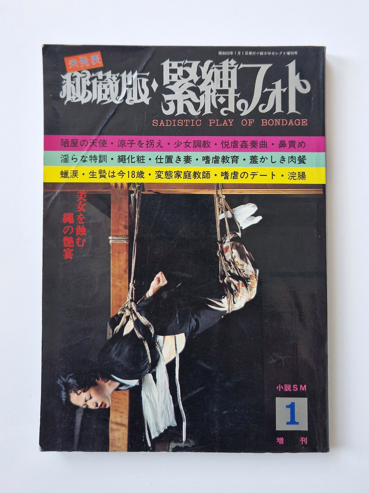Sadistic play of bondage – January 1978 cover framed